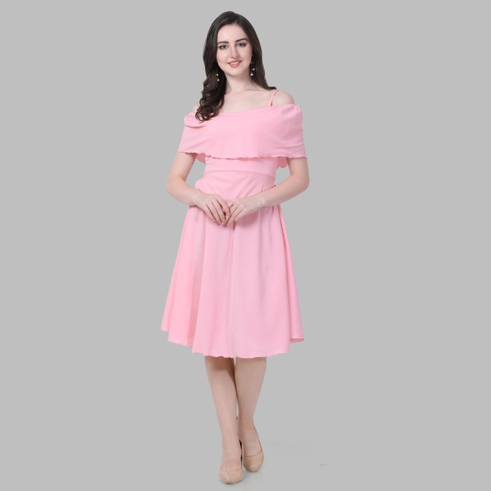 Shivay Style Women A-line Pink Dress ...